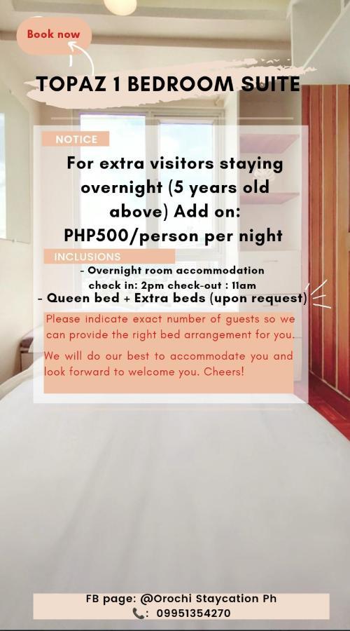 Topaz 1 Bedroom Suite Orochi Staycation Ph At Centrio Towers Кагаян-де-Оро Экстерьер фото